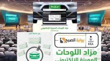 مزاد اللوحات الإلكترونية عبر منصة أبشر