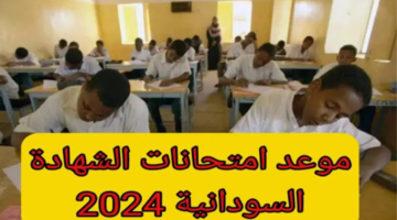 موعد امتحانات الشهادة السودانية 20242025