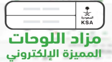 موعد بدء مزاد اللوحات الإلكترونية