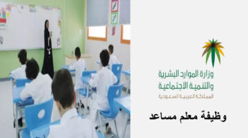 وظيفة معلم مساعد 1