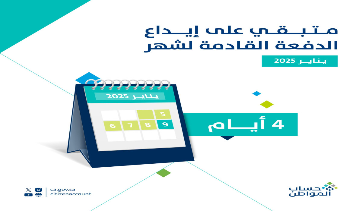 4 أيام فقط على إيداع دعم حساب المواطن والبرنامج يوضح التفاصيل
