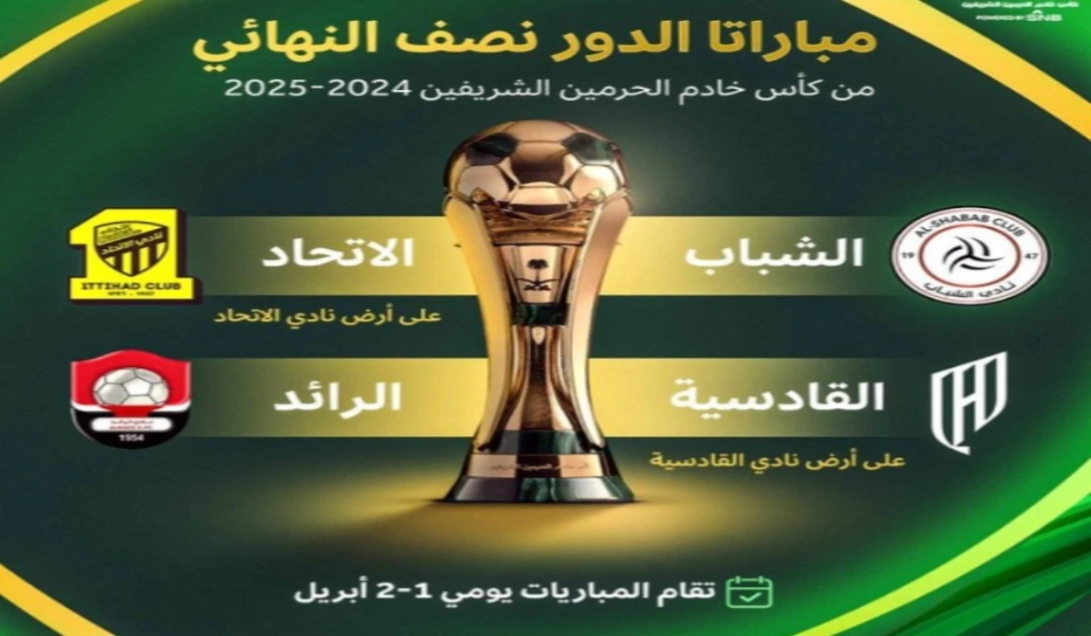“قرعة كاس الملك”.. صدام ناري بين الاتحاد والشباب في نصف النهائي 