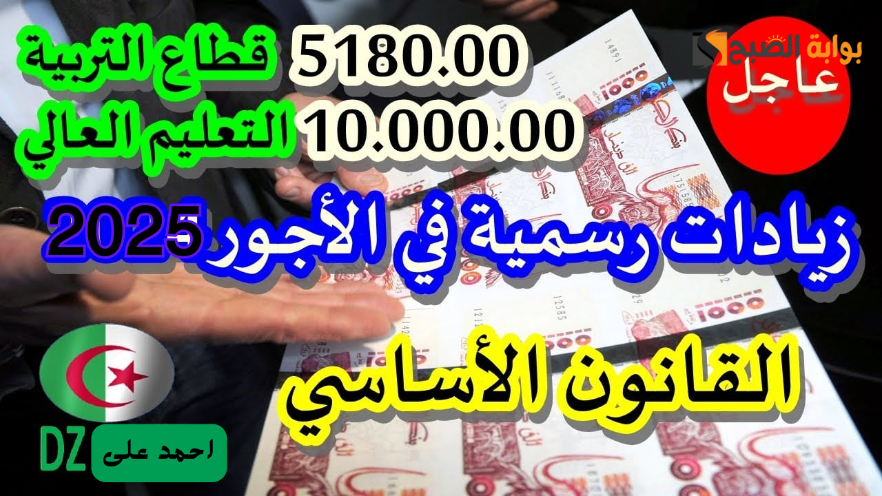 وزارة التربية الوطنية تعلن تفاصيل الزيادات في أجور الأساتذة الجامعيين 2025 في الجزائر
