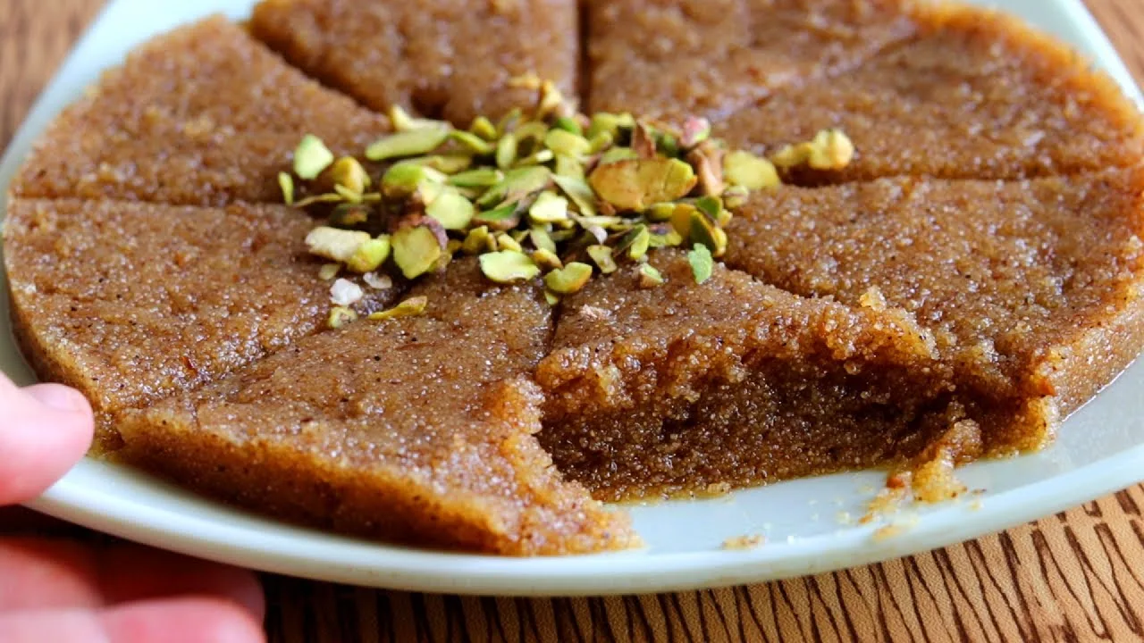 طريقة عمل بسبوسة الطاسه المكرمله بسر خطوات عمل الشربات الناجح بطريقة الحلواني