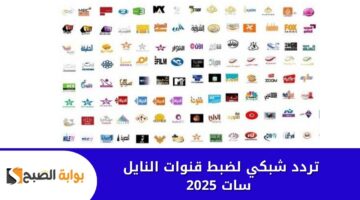تردد شبكي لضبط قنوات النايل سات 2025