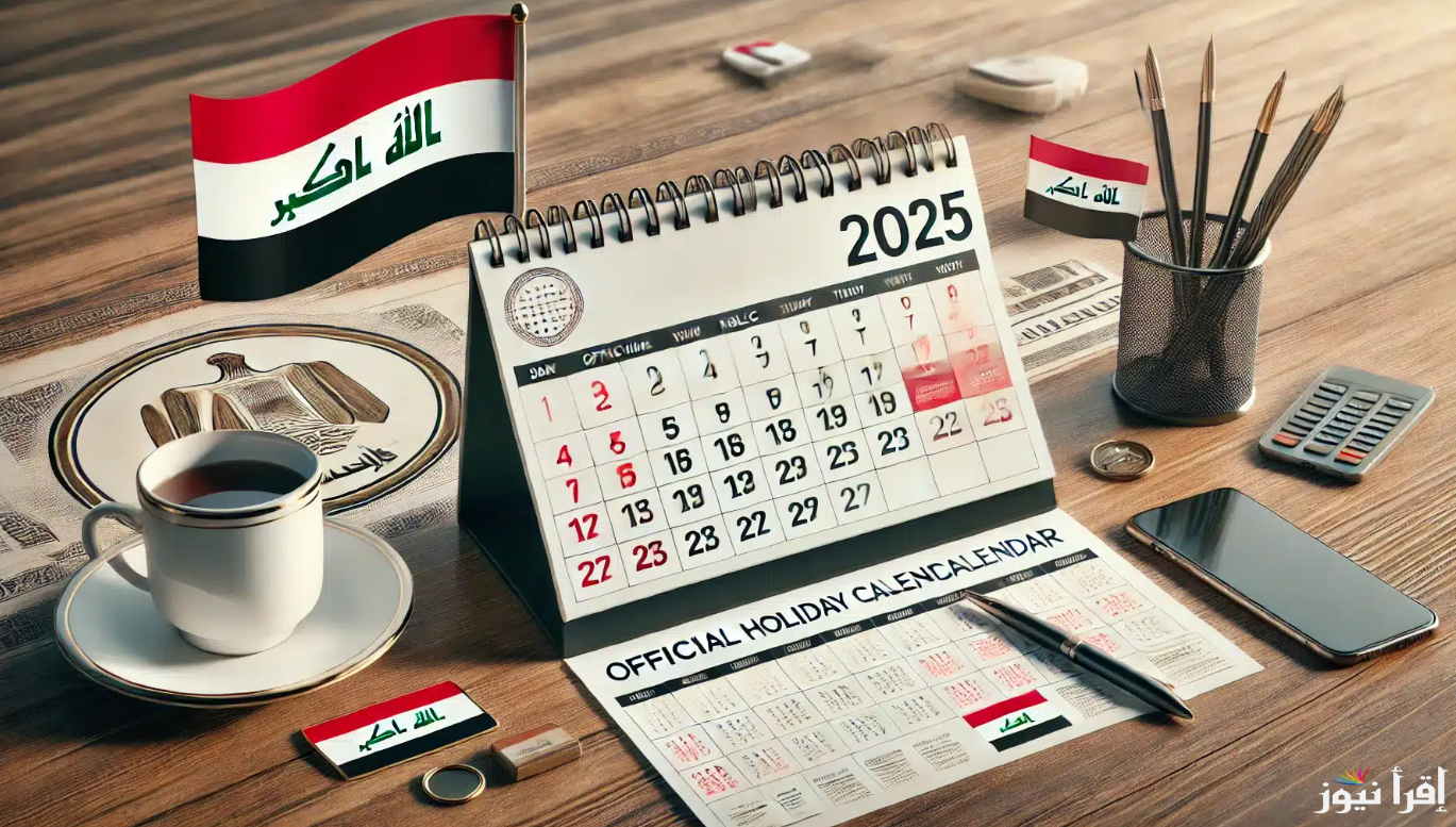 "موعد العطلة القادمة".. رزمانة جدول العطل الرسمية في العراق 2025 للموظفين والطلاب 2 “موعد العطلة القادمة”.. رزمانة جدول العطل الرسمية في العراق 2025 للموظفين والطلاب
