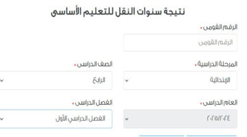 رابط وخطوات نتيجة الصف الرابع الابتجائي 2025