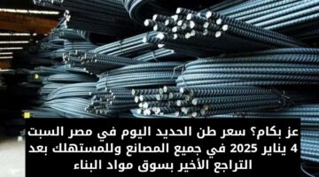 سعر طن الحديد اليوم