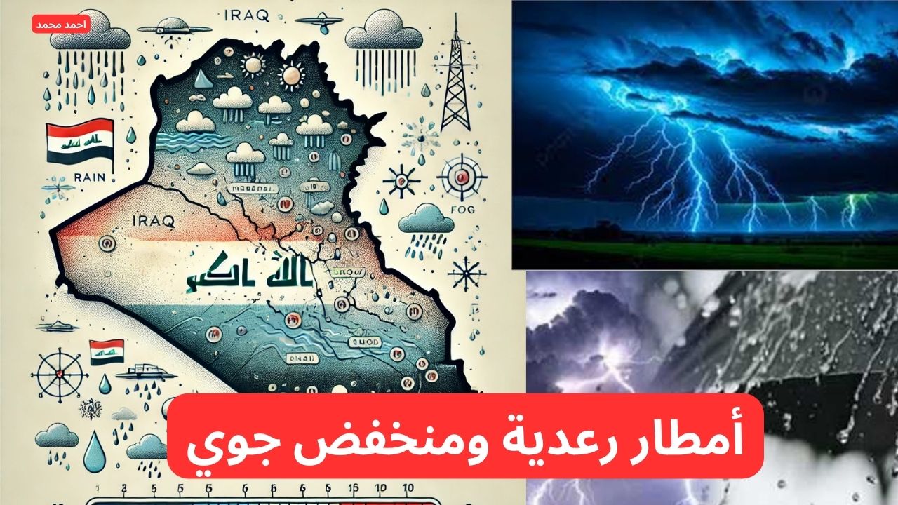 أمطار رعدية ومنخفض جوي.. تحذيرات شديدة اللهجة بشأن حالة الطقس من الأرصاد.. طقس العراق 6 أمطار رعدية ومنخفض جوي.. تحذيرات شديدة اللهجة بشأن حالة الطقس من الأرصاد.. طقس العراق
