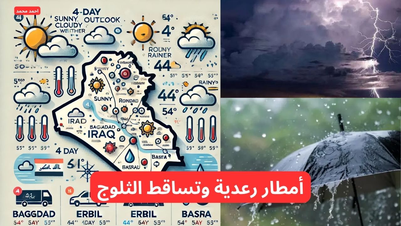 تحذير من أمطار رعدية وتساقط الثلوج.. تحذيرات شديدة الللهجة بشأن حالة الطقس.. طقس العراق 5 تحذير من أمطار رعدية وتساقط الثلوج.. تحذيرات شديدة الللهجة بشأن حالة الطقس.. طقس العراق