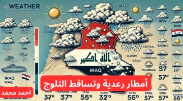 طقس العراق لهذا الأسبوع. أمطار رعدية وثلوج