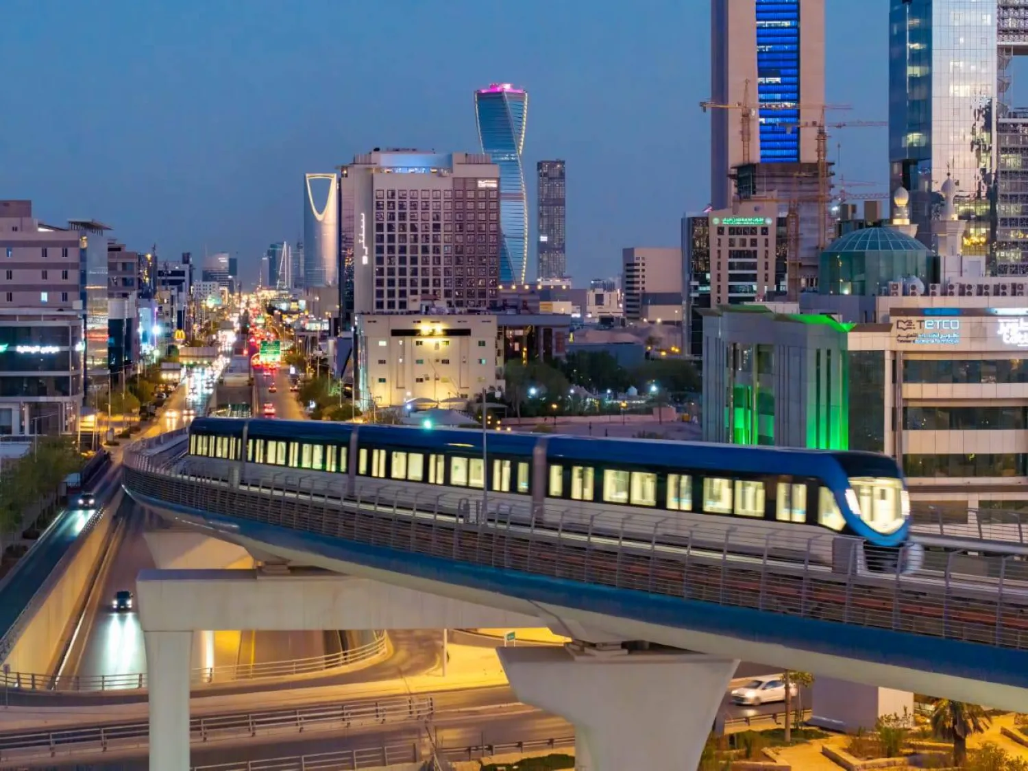 بدء انطلاق انطلاق قطار الرياض عبر المسار البرتقالي عبر 5 محطات كبرى