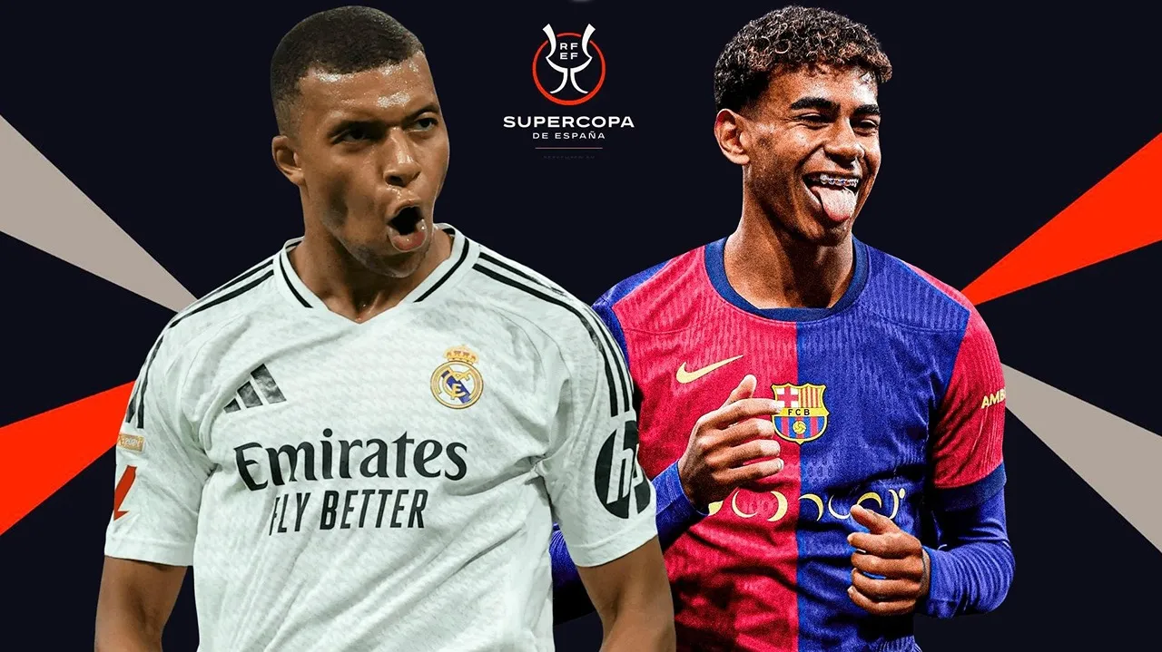 كلاسيكو ريال مدريد وبرشلونة .. موعد نهائي السوبر الإسباني 2025 والقنوات الناقلة 2 كلاسيكو ريال مدريد وبرشلونة .. موعد نهائي السوبر الإسباني 2025 والقنوات الناقلة