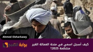 كيف أسجل اسمي في منحة العمالة الغير منتظمة
