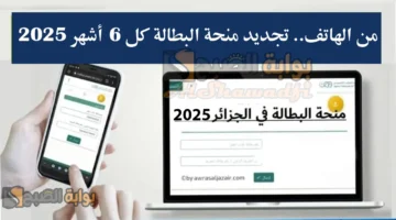 من الهاتف. تجديد منحة البطالة كل 6 أشهر 2025 وما هي الشروط اللازمة عبر الوكالة الوطنية للتشغيل