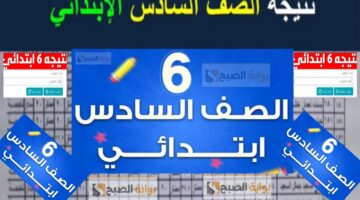 نتيجة السادس الابتدائي