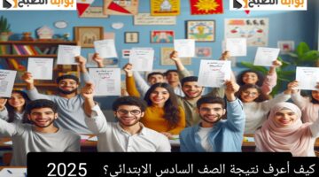 نتيجة الصف السادس الابتدائي مصر