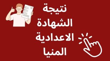 نتيجة ثالثة إعدادي برقم الجلوس والاسم 2025 محافظة المنيا