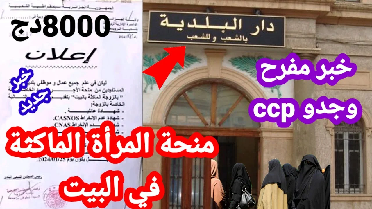 anem.dz:رابط التسجيل في منحة المرأة الماكثة في البيت.. شروط اللازمة للحصول على 800 دينار