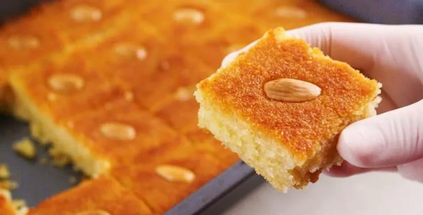 البسبوسة المرملة .. جربي الطريقة دي وابهري ضيوفك بجمالها زي المحلات 5 البسبوسة المرملة .. جربي الطريقة دي وابهري ضيوفك بجمالها زي المحلات