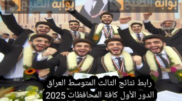 Link رابط نتائج الثالث المتوسط العراق الدور الأول كافة المحافظات
