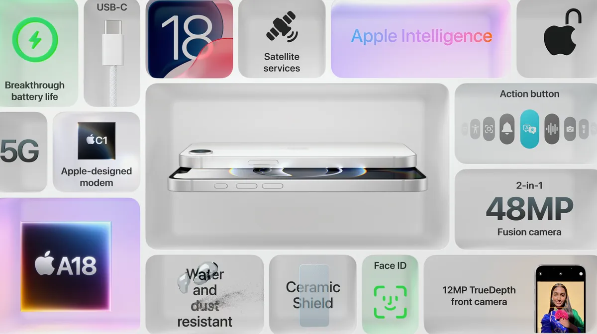 iPhone 16e مواصفات أيفون 16 الجديد بأداء قوي واستثنائي وسعر تنافسي