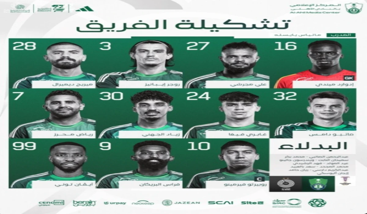 تشكيلة الأهلي ضد السد القطري الرسمية al sadd vs al ahli في دوري أبطال آسيا 2025 3 تشكيلة الأهلي ضد السد القطري الرسمية al sadd vs al ahli في دوري أبطال آسيا 2025