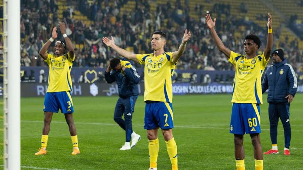 "بقيادة كريستيانو رونالدو" مباراة النصر والاتفاق اليوم في الدوري السعودي 2025.. والقنوات الناقلة 5 “بقيادة كريستيانو رونالدو” مباراة النصر والاتفاق اليوم في الدوري السعودي 2025.. والقنوات الناقلة