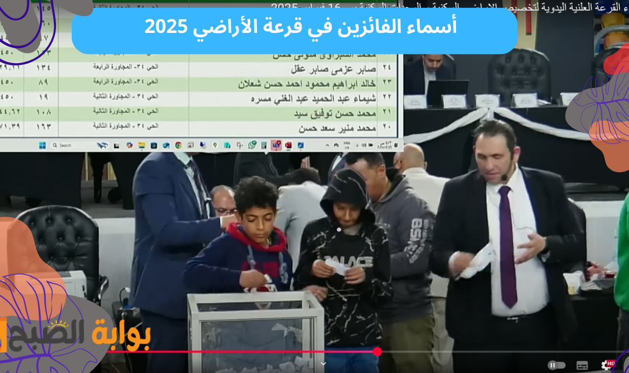موقع مسكن.. اسماء الفائزين في قرعة الأراضي 2025 مدينة بدر واسوان الجديدة والعاشر فور إعلانها رسمياً
