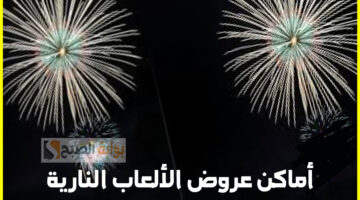 أماكن عروض الألعاب النارية يوم التأسيس