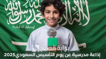 إذاعة مدرسية عن يوم التأسيس السعودي2025