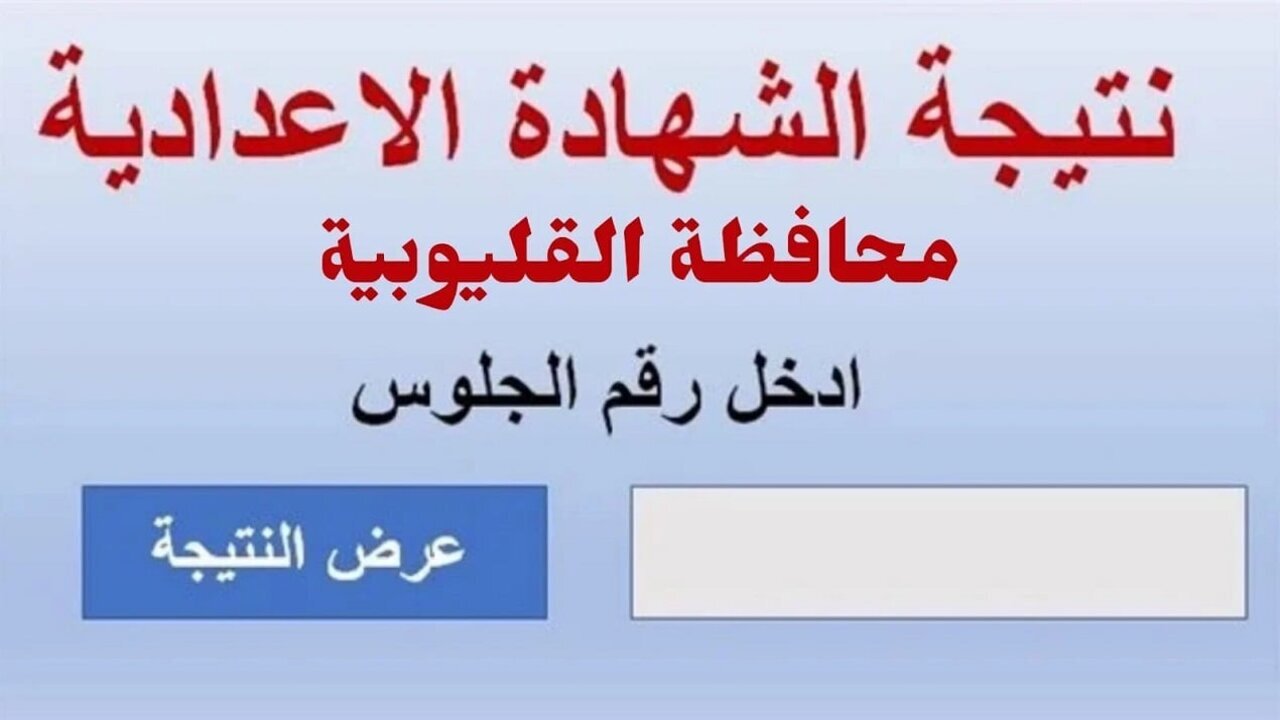 “بالاسم ورقم الجلوس”.. استعلام نتيجة الصف الثالث الإعدادي محافظة القليوبية 2025 الترم الأول qaliobia.gov.eg حين صدورها