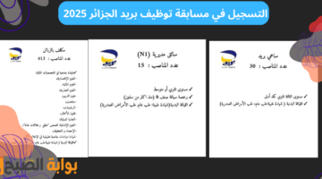 التسجيل في مسابقة توظيف بريد الجزائر 2025