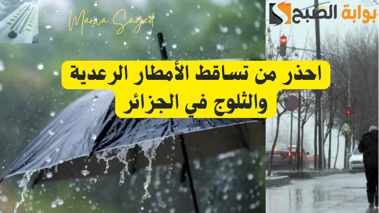 “احذر” .. توقعات بسقوط أمطار رعدية وثلوج بسبب المنخفض الجوي لمدة ثلاثة أيام وإليك حالة الطقس اليوم في الجزائر