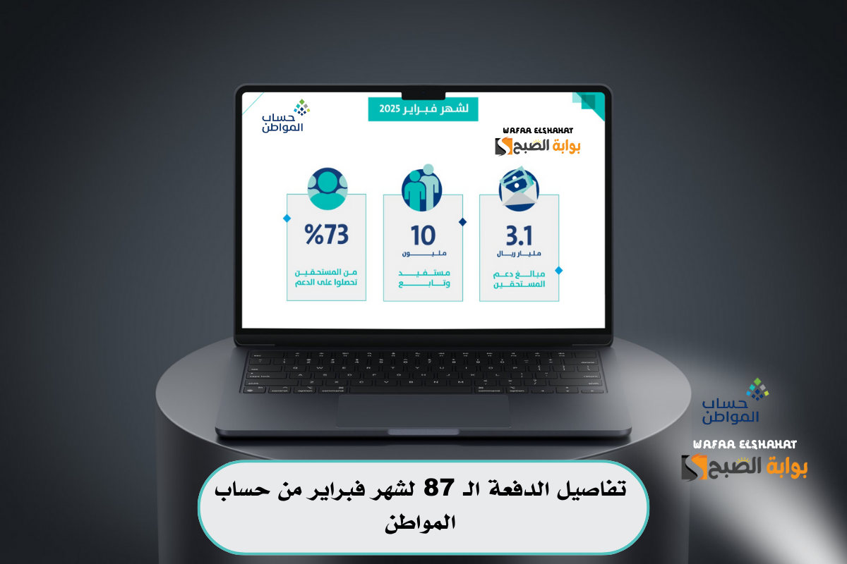 تفاصيل الدفعة الـ 87 لشهر فبراير من حساب المواطن.. “3.1 مليارات ريال لمستفيدي الدعم”