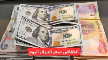 تفاصيل انخفاض سعر الدولار مقابل الدينار العراقي اليوم و ١٠٠ دولار كم دينار عراقي