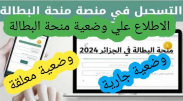 خطوات الاطلاع على وضعية الاستفادة من منحة البطالة إذا كانت جارية أو معلقة