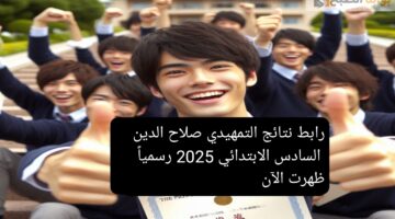 رابط نتائج التمهيدي صلاح الدين السادس الابتدائي 2025 رسمياً ظهرت الآن