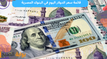 سعر الدولار اليوم