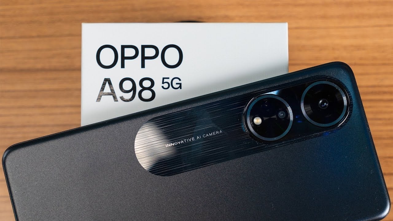 ملك الهواتف متربع الفئة الاقتصادية هاتف Oppo A98 5G المصمم بشكل أنيق ومواصفات خيالية وبطارية تعيش سنين