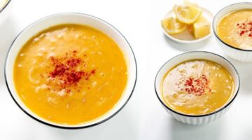 شوربة العدس بالشعيرية