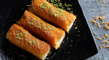 طريقة عمل الكنافة بالقشطة1
