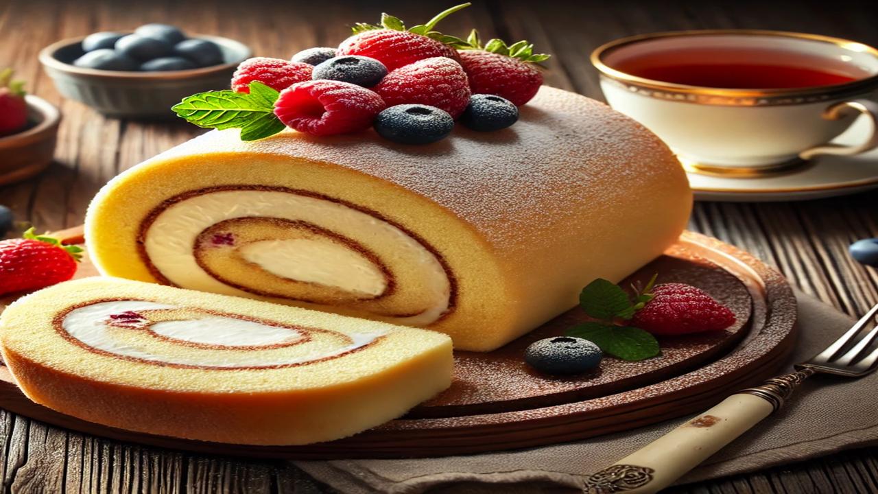 “طعمها هيعجب أطفالك”.. طريقة عمل كيكة السويسرول بصوص الفراولة والشوكولاتة وخطوات سهلة