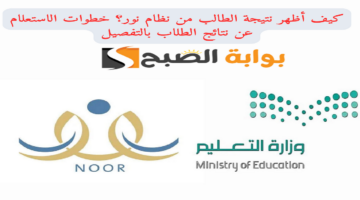 كيف أظهر نتيجة الطالب من نظام نور؟ خطوات الاستعلام عن نتائج الطلاب بالتفصيل