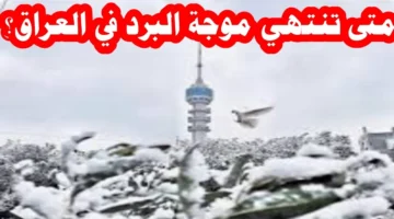 موعد انتهاء موجة البرد على العراق