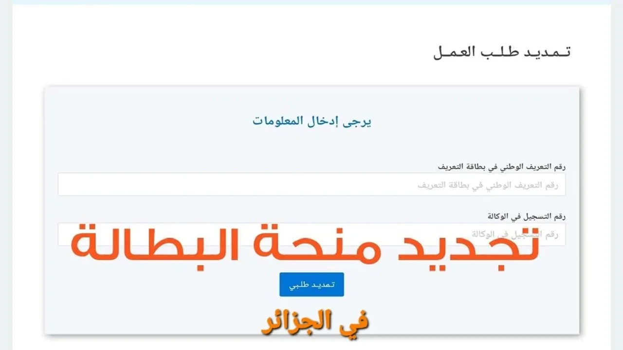 جددها من البيت .. رابط موقع تجديد منحة البطالة 2025 في الجزائر