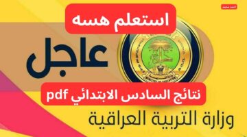 نتائج التمهيدي السادس الابتدائي 2025 عبر موقع نتائجنا والوزارة