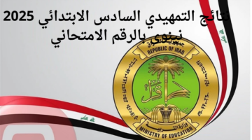 نتائج التمهيدي السادس الابتدائي 2025 نينوى بالرقم الامتحاني