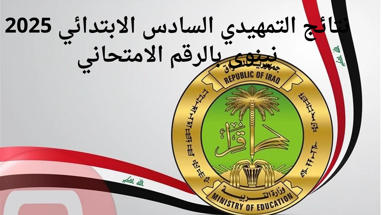 نتائج التمهيدي السادس الابتدائي 2025 نينوى بالرقم الامتحاني عبر موقع نتائجنا الرسمي حين الظهور