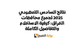 نتائج السادس التمهيدي
